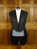 25/0967 immaculate vintage british black barathea wool evening tailcoat 44 short