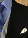 25/0930 immaculate vintage 1960 savile row bespoke black wool morning coat 37-38 long