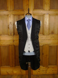 25/0930 immaculate vintage 1960 savile row bespoke black wool morning coat 37-38 long