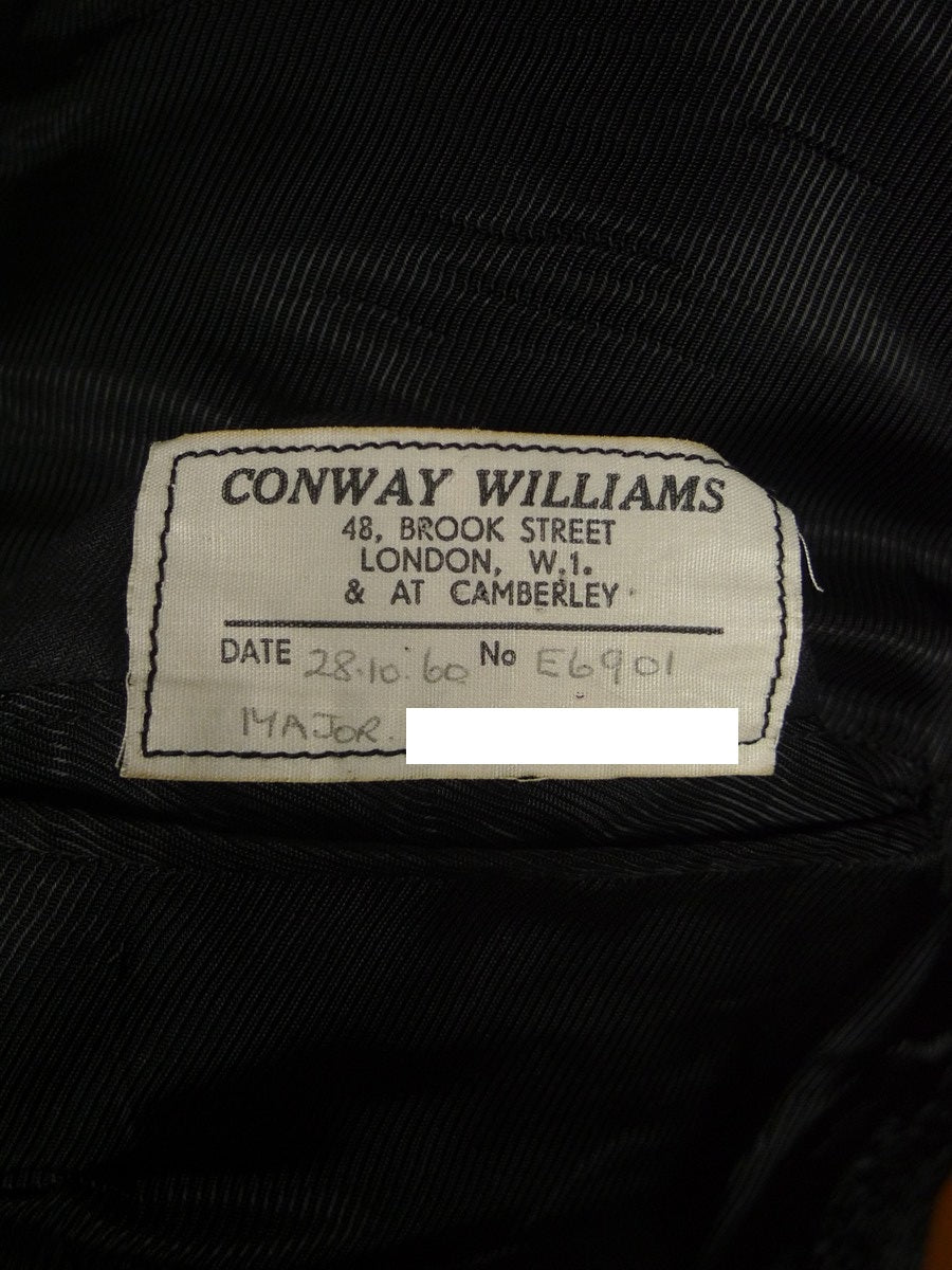 25/0930 immaculate vintage 1960 savile row bespoke black wool morning coat 37-38 long