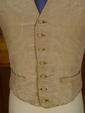 25/0924 remarkable antique silk court waistcoat very rare 38