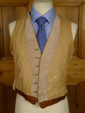 25/0924 remarkable antique silk court waistcoat very rare 38