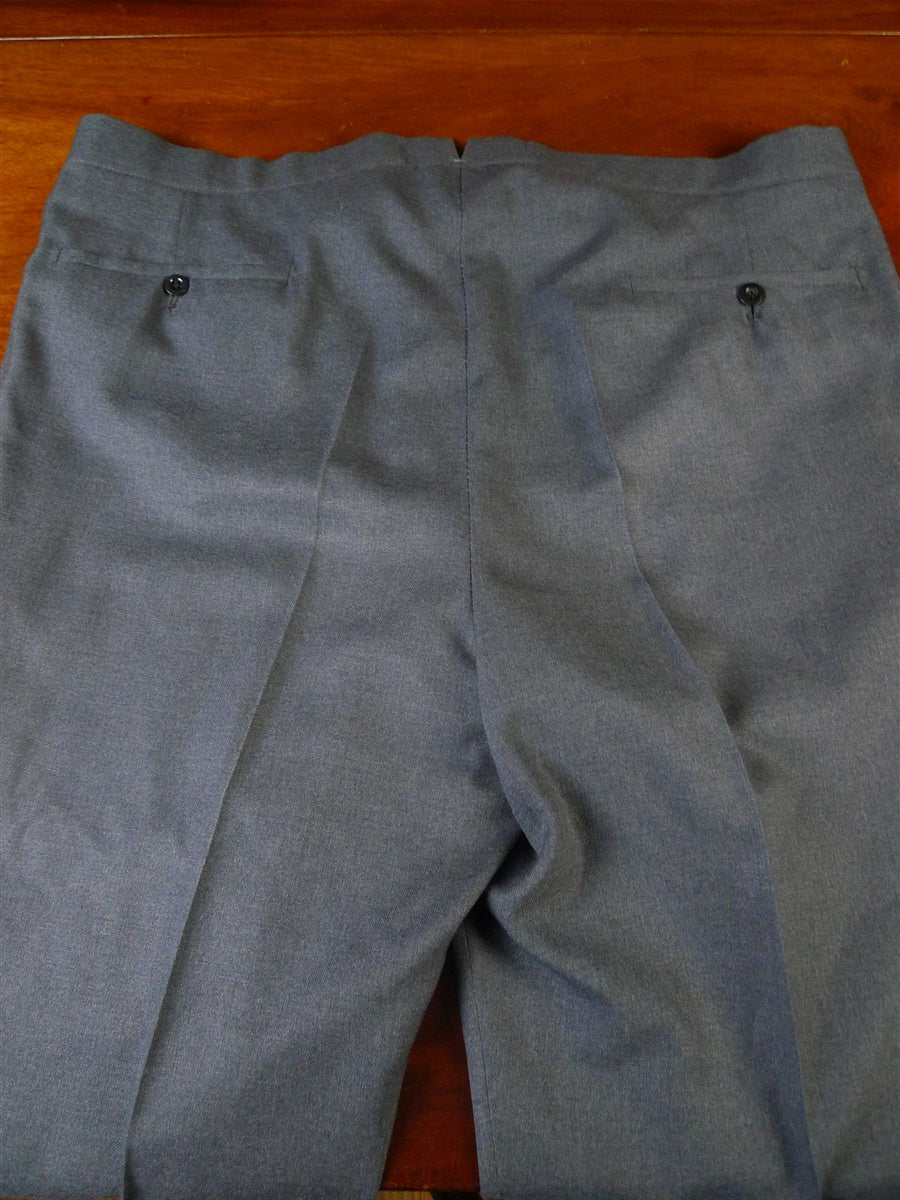 25/0929 immaculate vintage hayward savile row bespoke grey worsted d/b suit 45-46 short