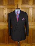 25/0928 immaculate vintage hayward savile row bespoke charcoal grey worsted d/b suit 43 short