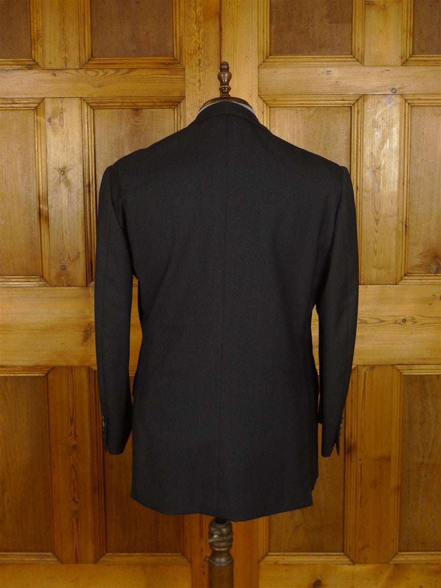 25/0928 immaculate vintage hayward savile row bespoke charcoal grey worsted d/b suit 43 short