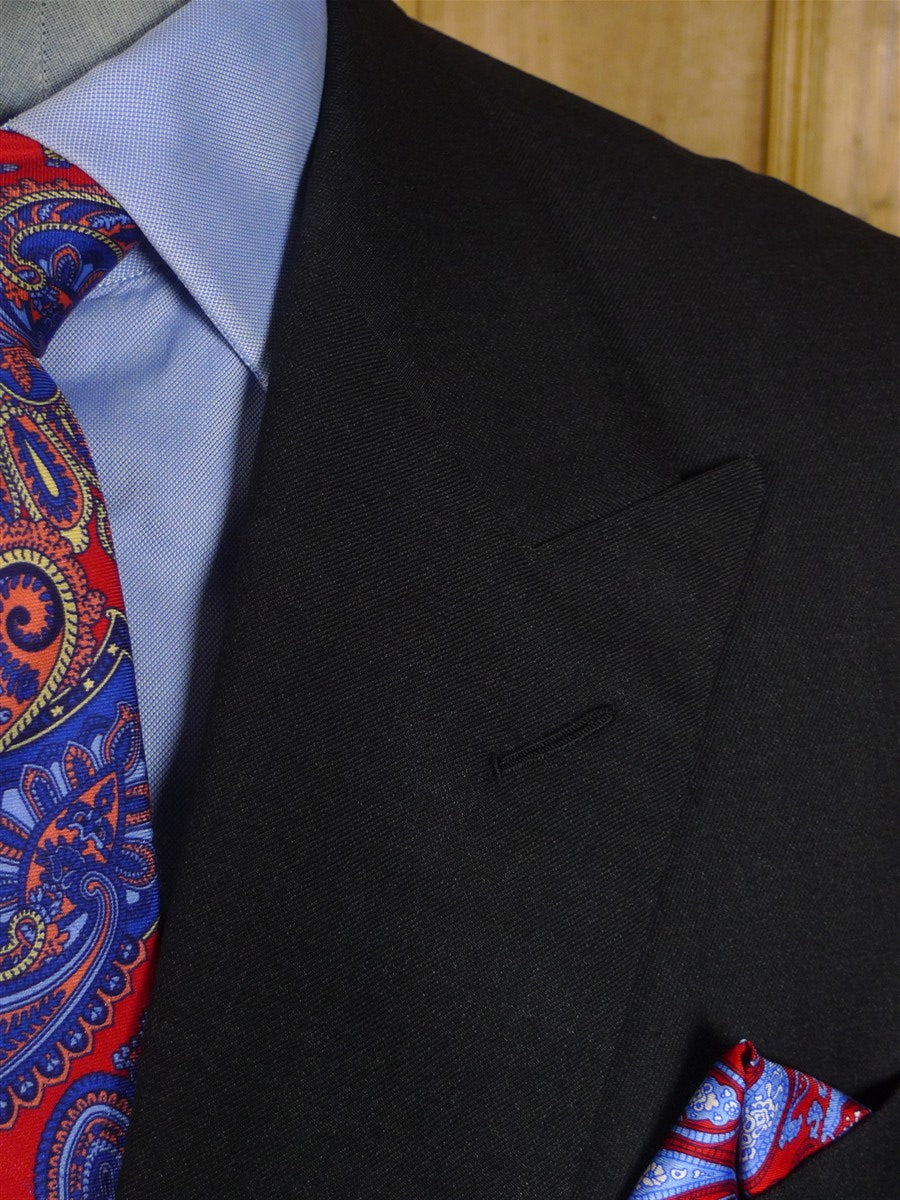 25/0928 immaculate vintage hayward savile row bespoke charcoal grey worsted d/b suit 43 short