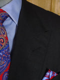25/0928 immaculate vintage hayward savile row bespoke charcoal grey worsted d/b suit 43 short