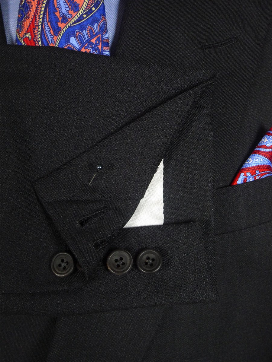 25/0928 immaculate vintage hayward savile row bespoke charcoal grey worsted d/b suit 43 short