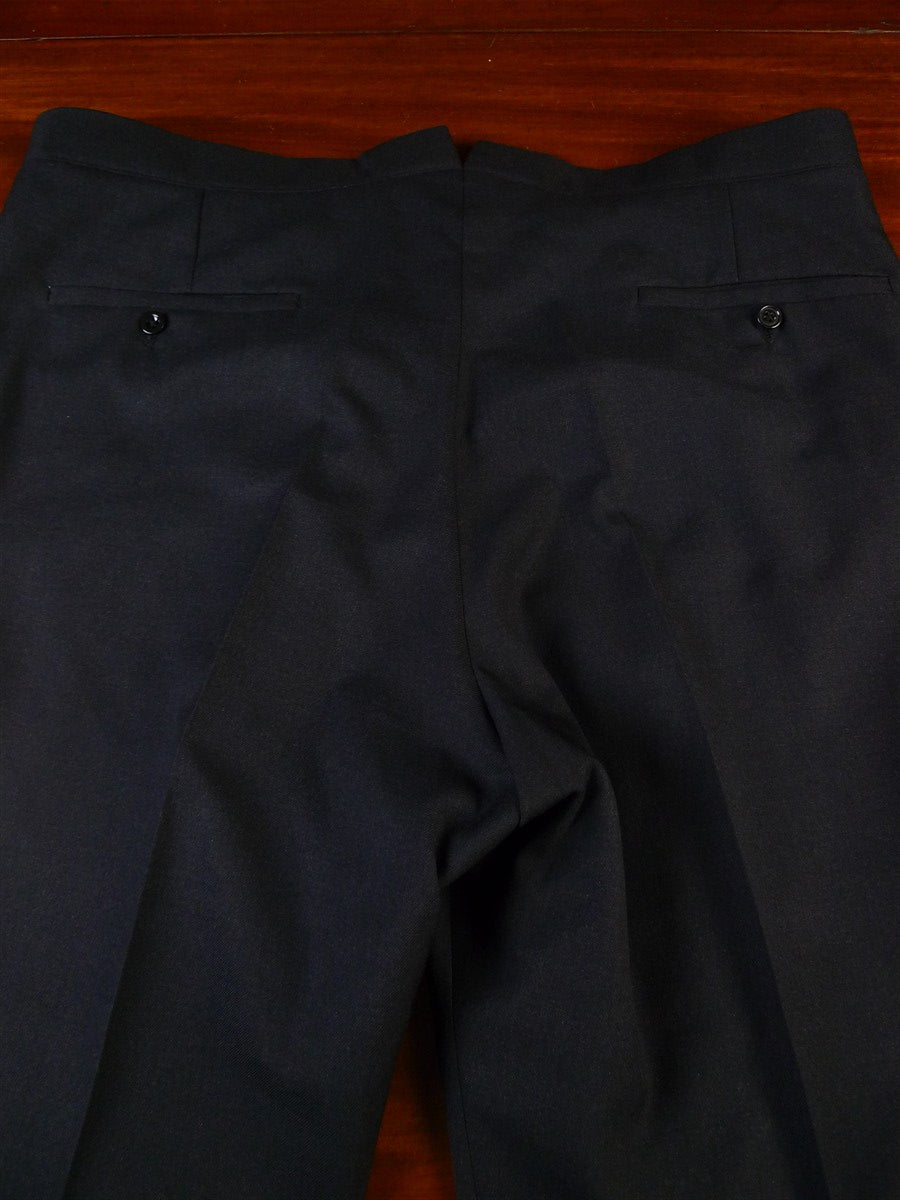25/0928 immaculate vintage hayward savile row bespoke charcoal grey worsted d/b suit 43 short