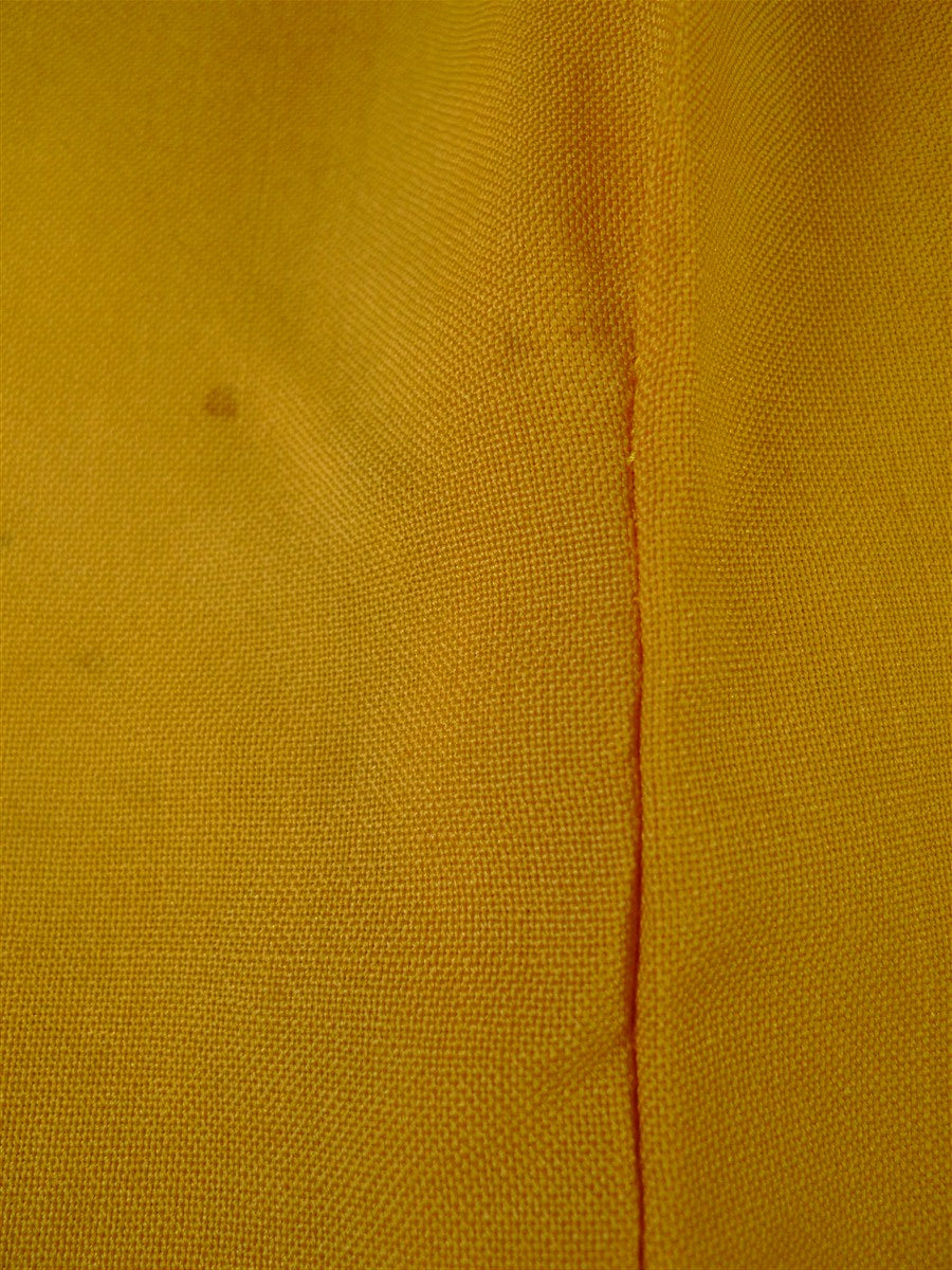 25/0941 wonderful vintage cyrilcastle savile row bespoke yellow gold mohair trouser w/ paisley linings 36-40