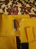 25/0941 wonderful vintage cyrilcastle savile row bespoke yellow gold mohair trouser w/ paisley linings 36-40