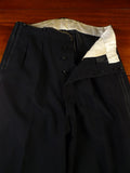 25/0942 genuine 1940s vintage black wool evening trouser for white tie tails 32