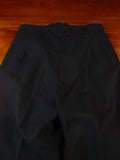 25/0942 genuine 1940s vintage black wool evening trouser for white tie tails 32