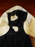 25/0942 genuine 1940s vintage black wool evening trouser for white tie tails 32