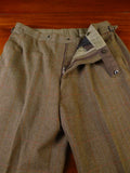 25/0981 immaculate john n kent savile row bespoke brown / red wp check tweed suit 39 short to regular