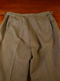 25/0981 immaculate john n kent savile row bespoke brown / red wp check tweed suit 39 short to regular