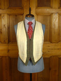 25/0979 beautiful vintage 1980 henry poole savile row bespoke green / amber wp check 3-piece tweed suit 39 regular