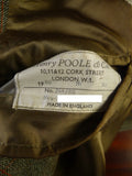 25/0979 beautiful vintage 1980 henry poole savile row bespoke green / amber wp check 3-piece tweed suit 39 regular