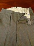 25/0979 beautiful vintage 1980 henry poole savile row bespoke green / amber wp check 3-piece tweed suit 39 regular