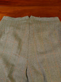 25/0979 beautiful vintage 1980 henry poole savile row bespoke green / amber wp check 3-piece tweed suit 39 regular