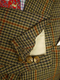 25/0965 superb 1990 vintage henry poole savile row bespoke gun check tweed sports jacket 40 regular