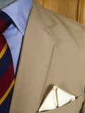 25/0966 vintage airey & wheeler piccadilly tropical weight beige wool flax mix travel blazer 39 long