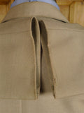 25/0966 vintage airey & wheeler piccadilly tropical weight beige wool flax mix travel blazer 39 long
