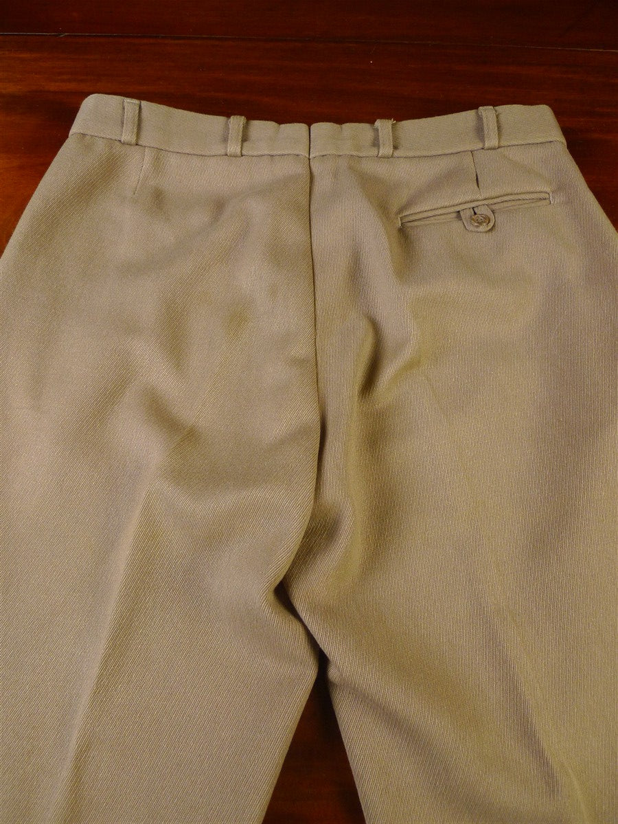 25/0947 vintage wool & cotton mix beige cavalry twill country trouser 34