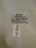 25/0947 vintage wool & cotton mix beige cavalry twill country trouser 34