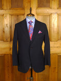 25/0974 immaculate vintage italian handmade dark blue mohair suit 39 regular