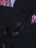25/0974 immaculate vintage italian handmade dark blue mohair suit 39 regular