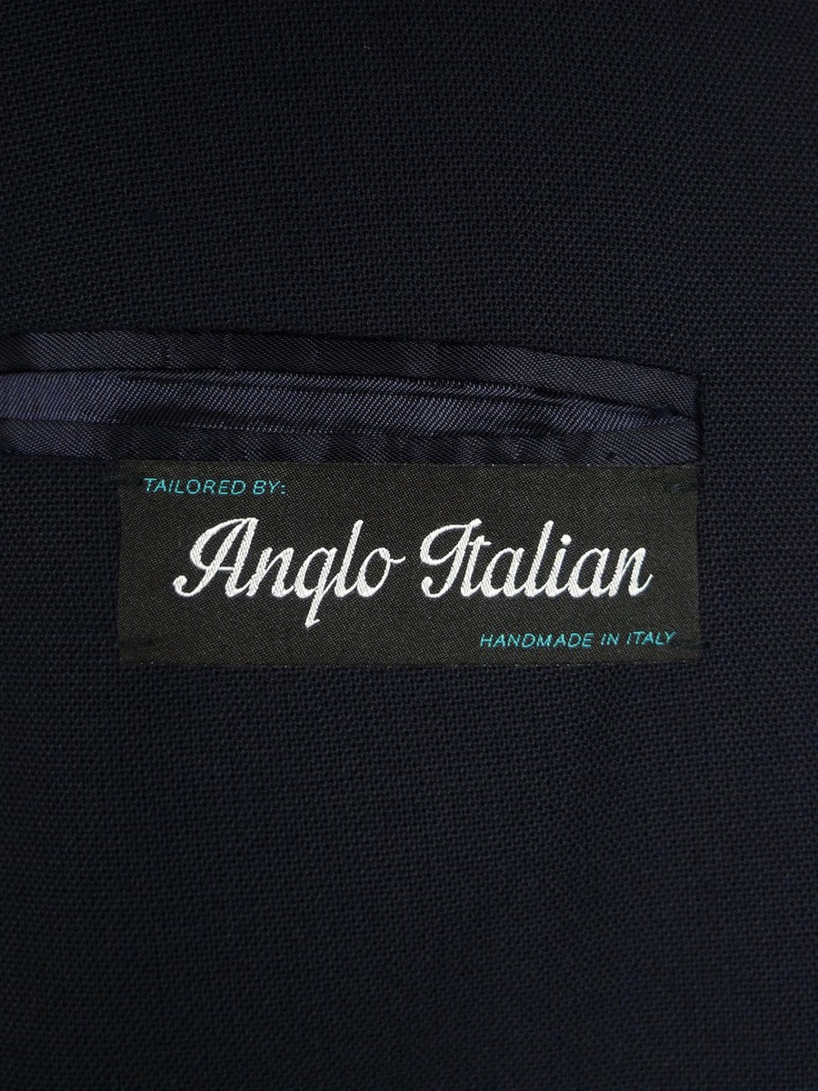 25/0974 immaculate vintage italian handmade dark blue mohair suit 39 regular