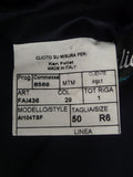 25/0974 immaculate vintage italian handmade dark blue mohair suit 39 regular
