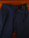 25/0974 immaculate vintage italian handmade dark blue mohair suit 39 regular