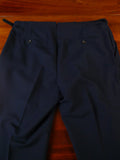 25/0974 immaculate vintage italian handmade dark blue mohair suit 39 regular
