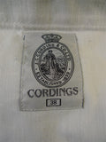25/0950 immaculate cordings of piccadilly stone cotton drill chino trouser 38