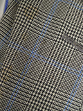 25/0978 vintage 1988 henry poole savile row bespoke grey / blue prince of wales check worsted suit 39 regular to long