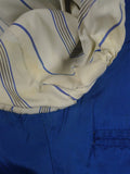 25/0978 vintage 1988 henry poole savile row bespoke grey / blue prince of wales check worsted suit 39 regular to long