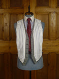 25/0978 vintage 1988 henry poole savile row bespoke grey / blue prince of wales check worsted suit 39 regular to long