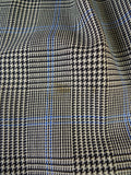 25/0978 vintage 1988 henry poole savile row bespoke grey / blue prince of wales check worsted suit 39 regular to long