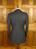 25/0973 immaculate vintage henry poole savile row bespoke grey / red & white pin-stripe worsted suit 39 regular to long