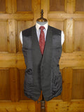 25/0973 immaculate vintage henry poole savile row bespoke grey / red & white pin-stripe worsted suit 39 regular to long