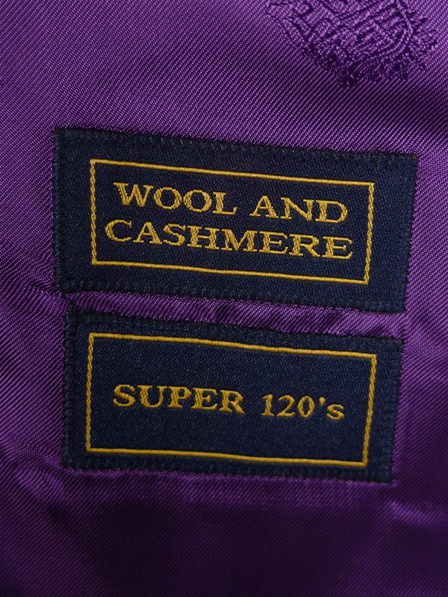 25/0961 immaculate crombie grey wool & cashmere waistcoat w/ purple lining 39-40