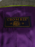 25/0961 immaculate crombie grey wool & cashmere waistcoat w/ purple lining 39-40