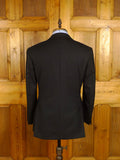 25/0972 immaculate british besoke tailor black herringbone wool morning suit 39 short