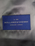 25/0972 immaculate british besoke tailor black herringbone wool morning suit 39 short