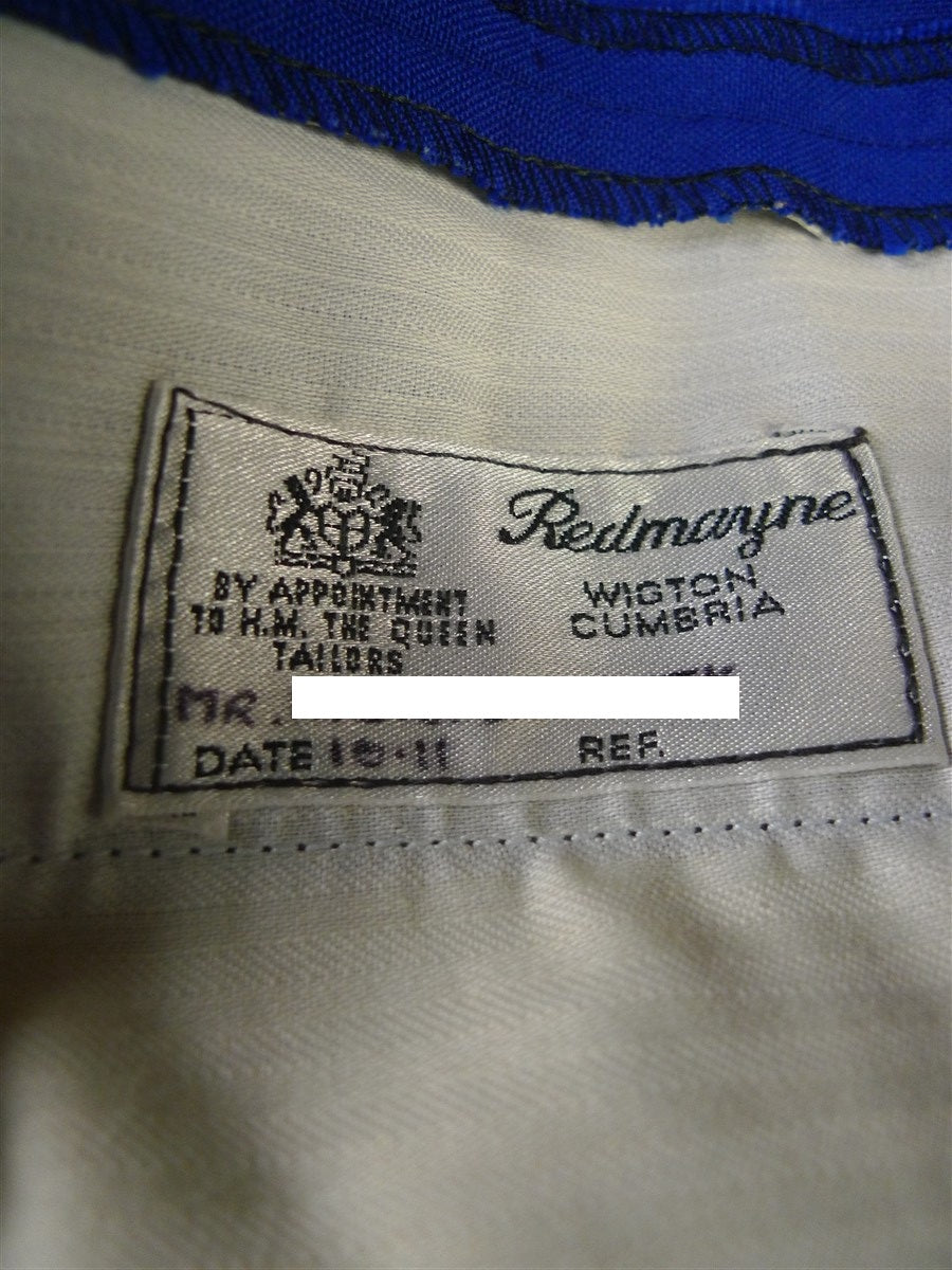 25/0946 redmayne 2011 bespoke royal blue wool & mohair trouser 37-41