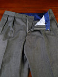 25/0985 immaculate meyer & mortimer 2018 savile row bespoke grey birds-eye weave trouser 39