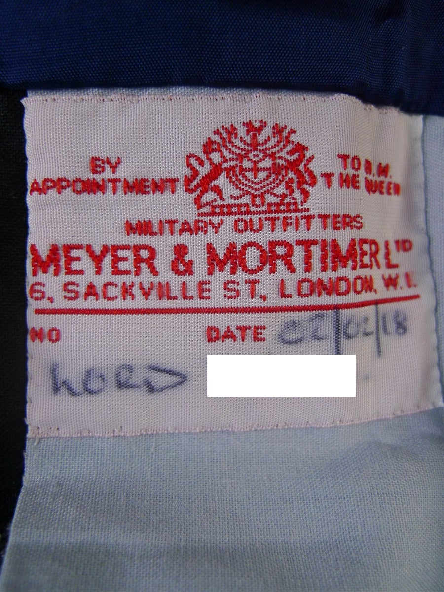 25/0985 immaculate meyer & mortimer 2018 savile row bespoke grey birds-eye weave trouser 39