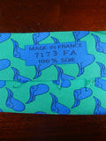 25/0957 hermes 1999 martell grand national green / blue saddle pattern silk tie 7173FA